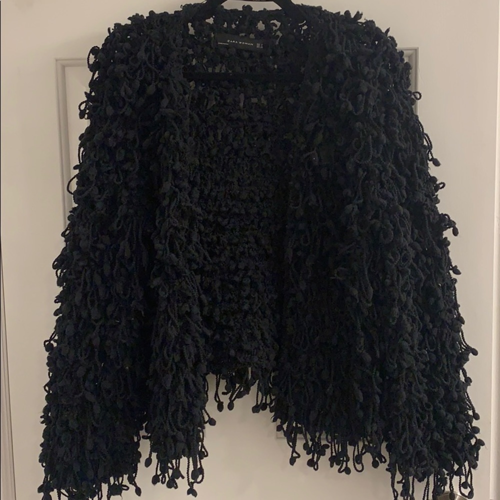 Zara shaggy cardigan